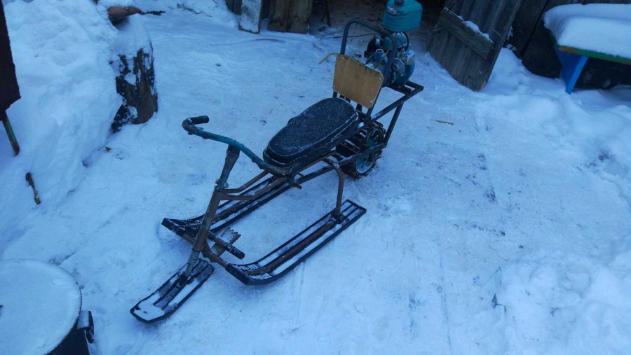 Мото собака из пилы Урал
