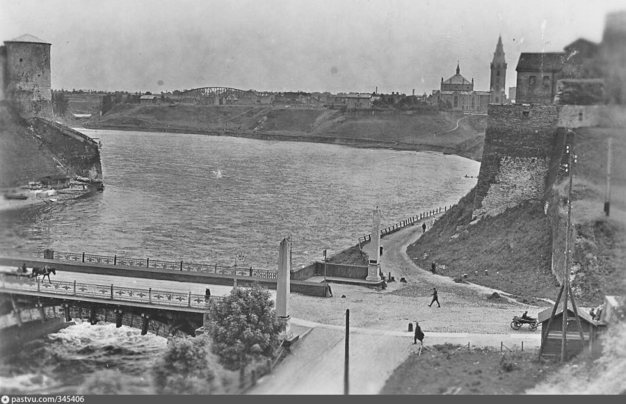 Нарва Ивангород трапмлин 1930 год
