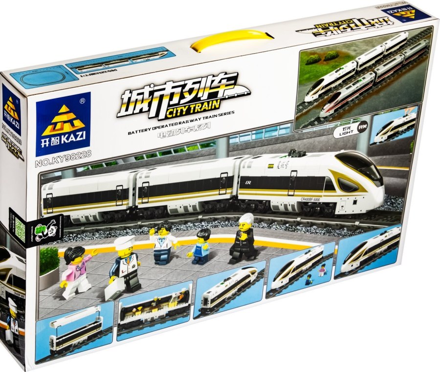 Конструктор kazi 98250 поезд go-Brick