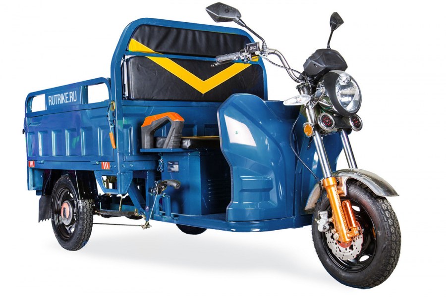 Грузовой электрический трицикл rutrike гибрид 1500 60v1000w зеленый
