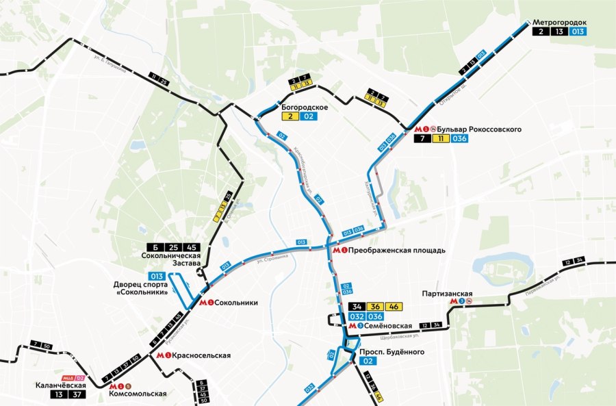 Трамвайная линия Метрогородок Измайлово