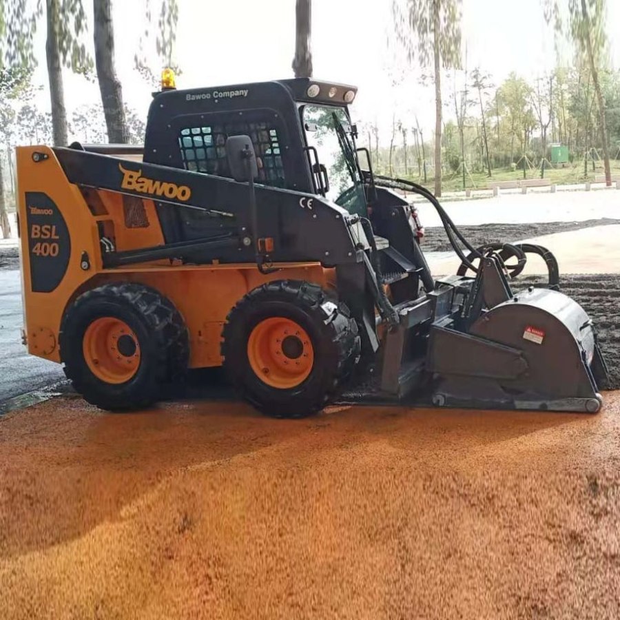 Погрузчик с бортовым поворотом Bawoo j57 (Hyundai) с цветами