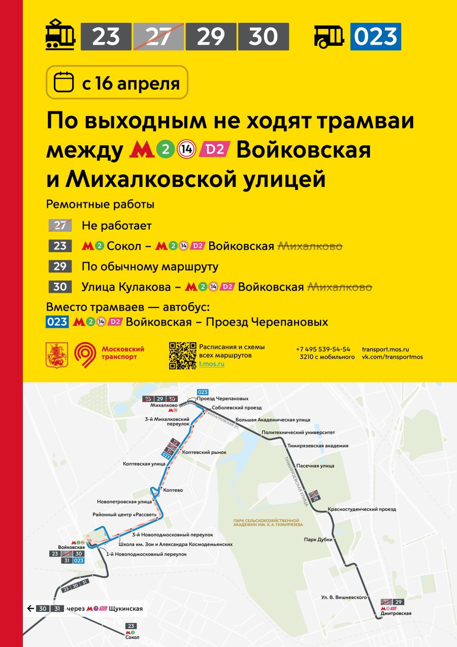 Трамвай на Войковской Москва