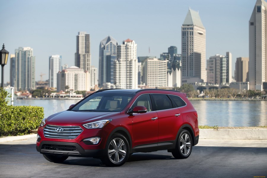 Hyundai Santa Fe 2012 красный