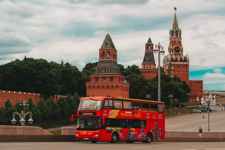 Экскурсия на двухэтажном автобусе по Москве