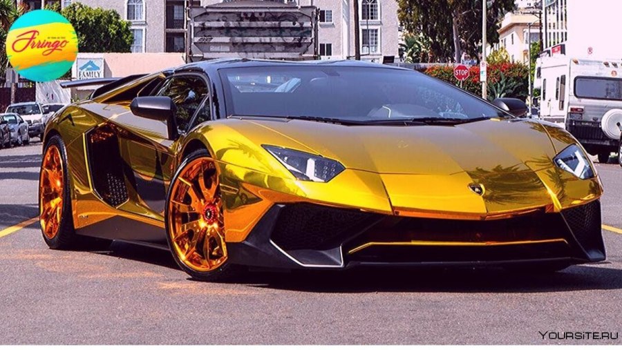 Lamborghini Veneno Roadster Золотая