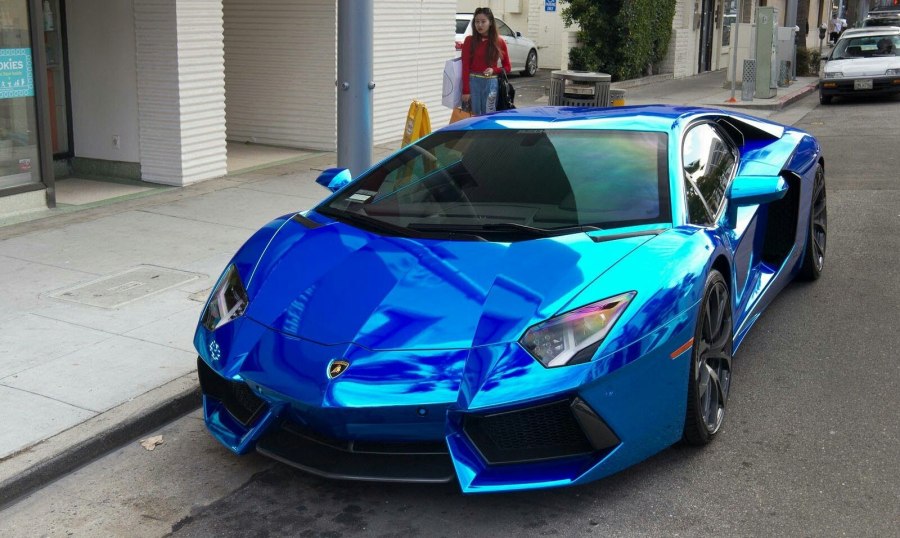 Lamborghini Aventador lp700 голубой