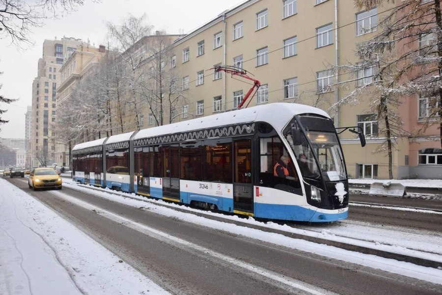 Новые трамваи в Москве