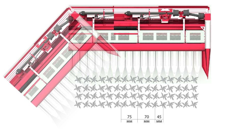 Жатка для уборки подсолнечника безрядковая "Sun Stream" RSM SS-780-05