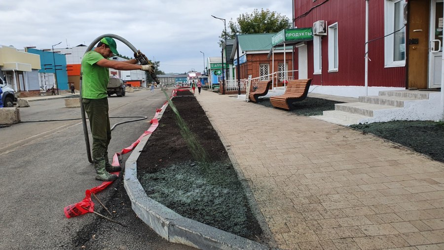 Гидропосев откосов