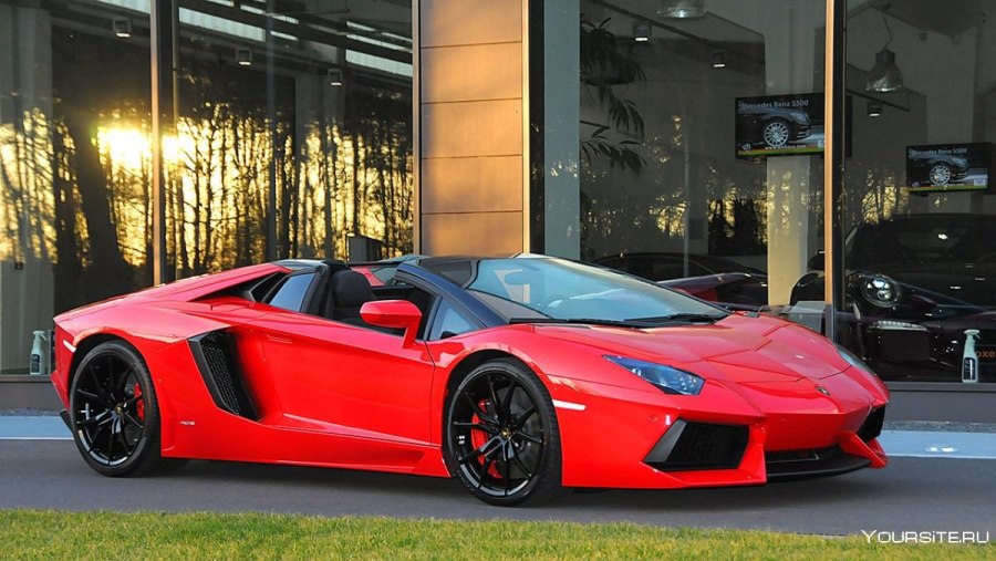 Lamborghini Aventador lp700 красный