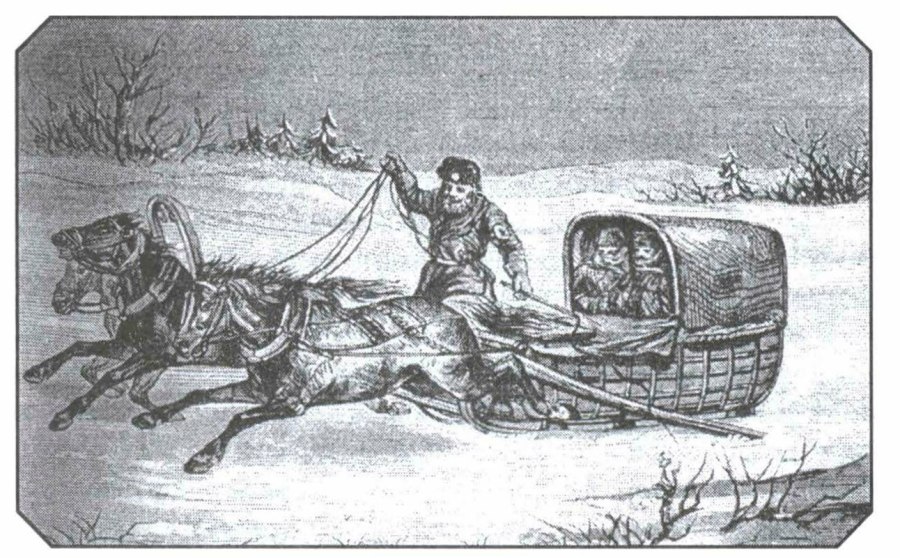 Ямщик гравюра