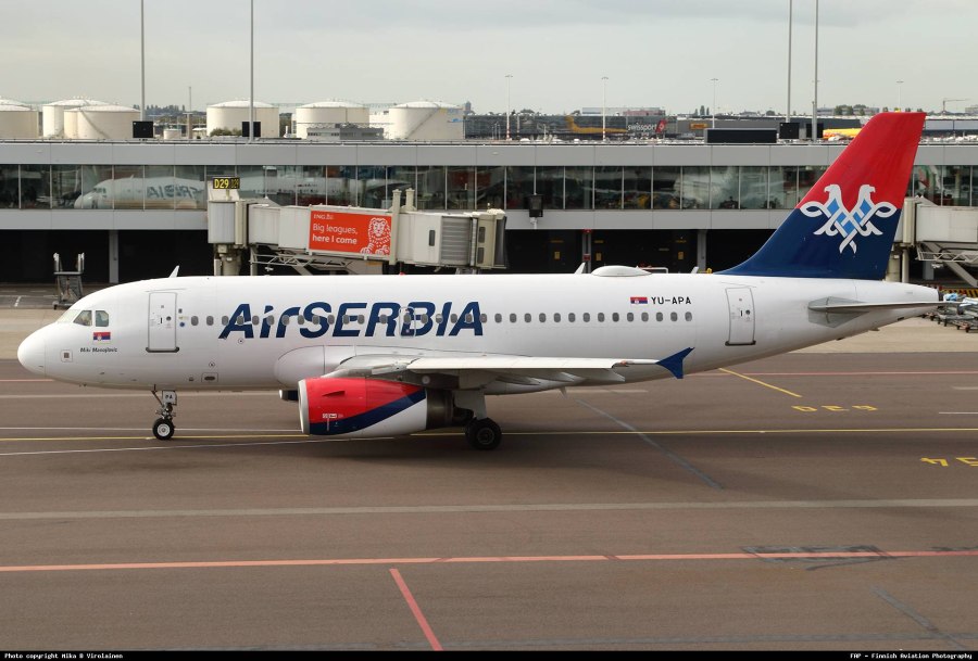 Airbus a319 Air Serbia места