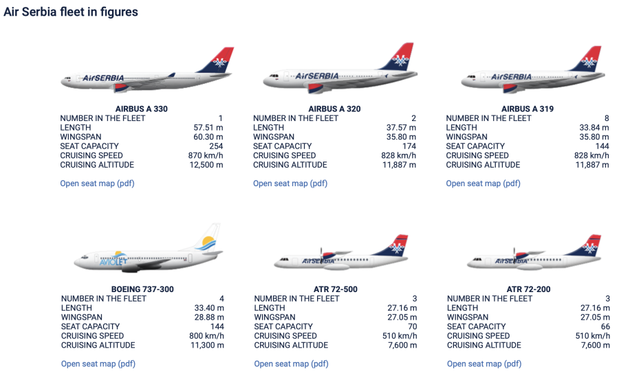 Airbus a330 200 схема салона Air Serbia
