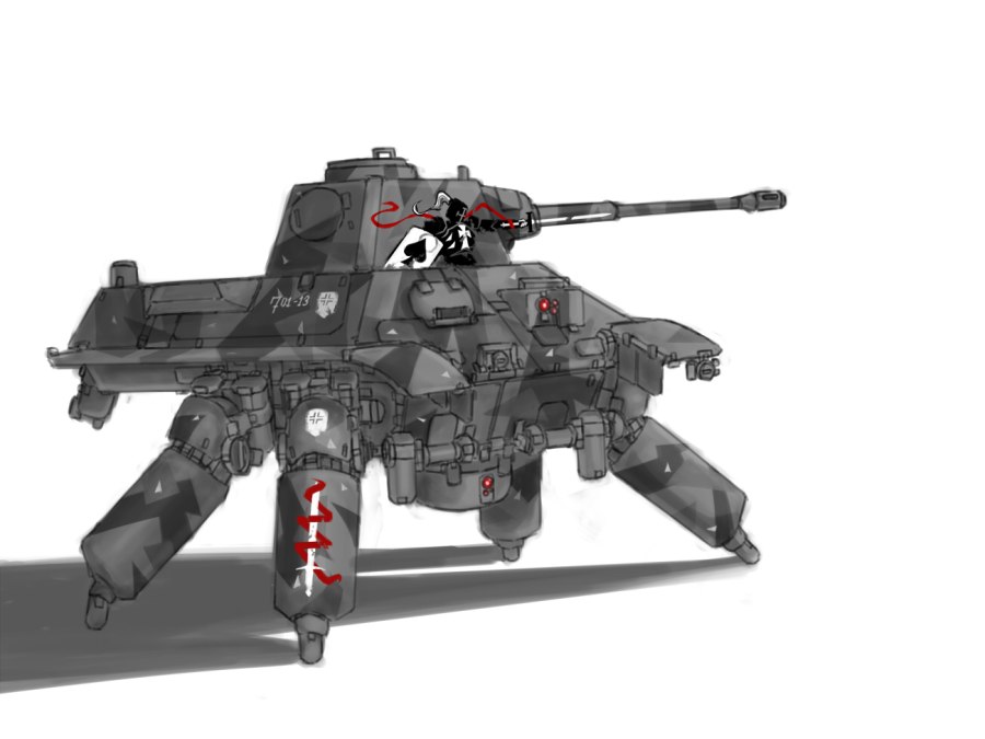 Танк шагоход Sci Fi