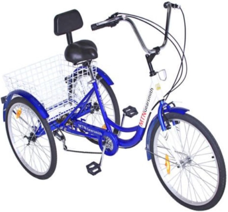 Электровелосипед трехколесный ok-350e 20"6 скор.