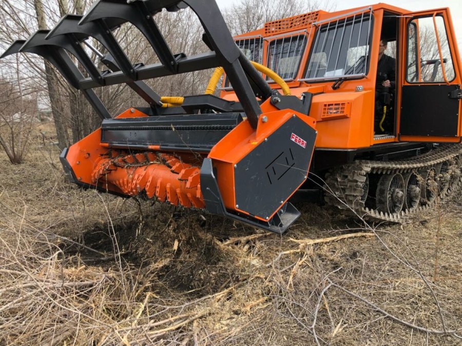Самоходный мульчер ротоватор AHWI rt350 + rf1000