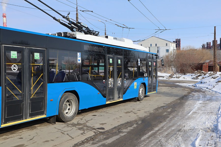 Новые троллейбусов АКСМ В Петрозаводске