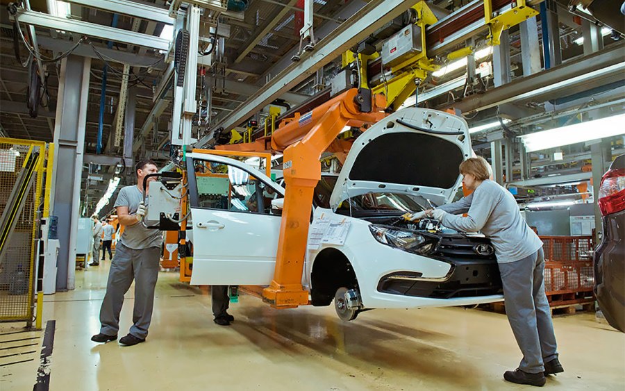 АВТОВАЗ конвейер Гранта