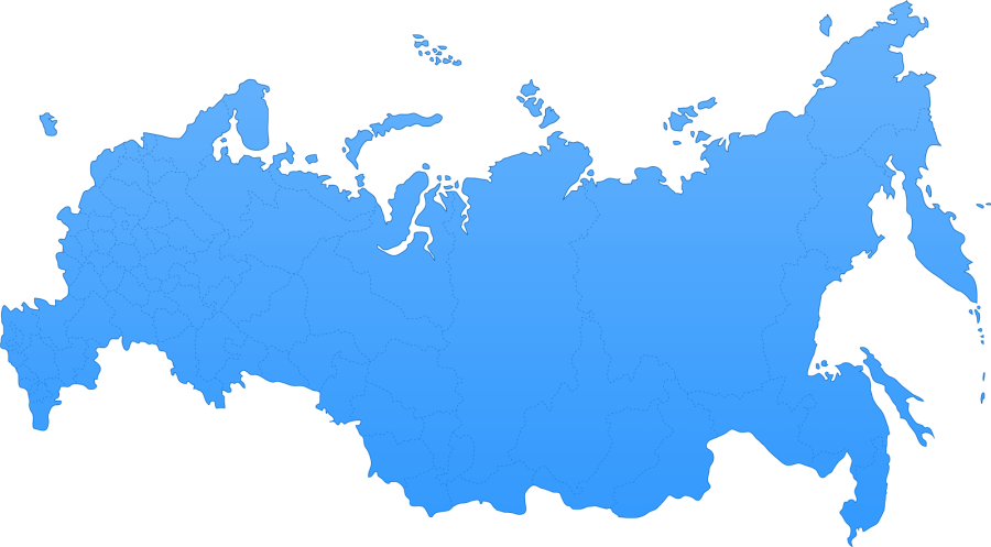 Очертания территории России