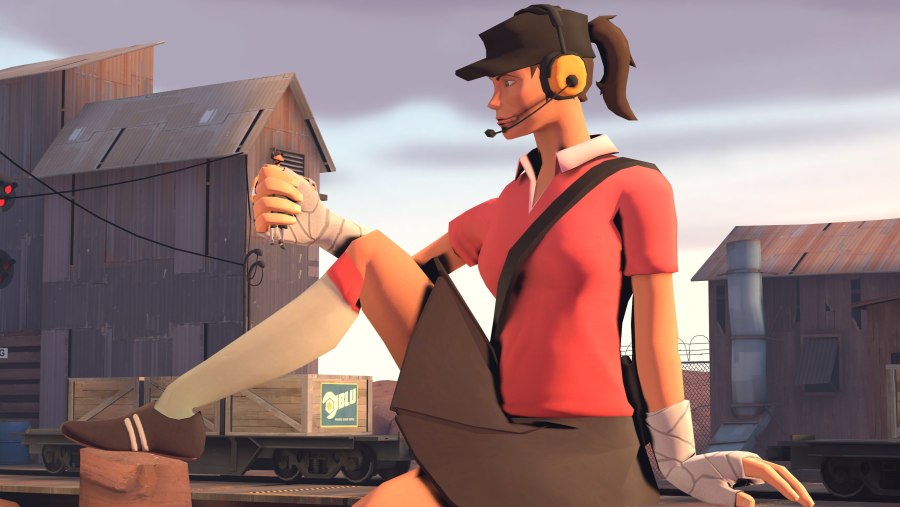 Team Fortress 2 Скаут девушка