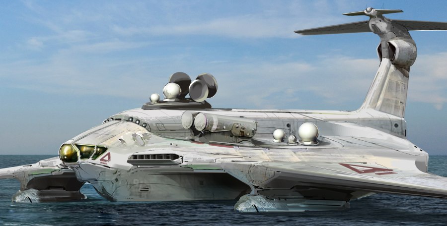 Экраноплан авианосец а 2000
