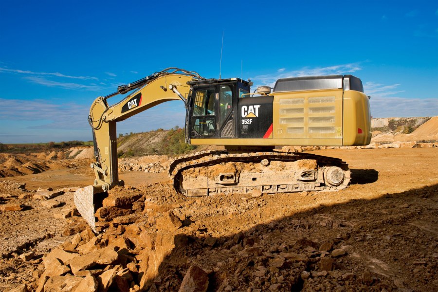 Cat 352f экскаватор