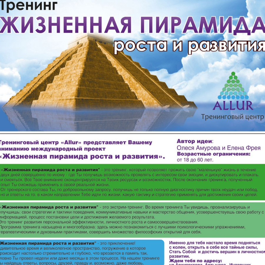 Картина пирамида роста человека