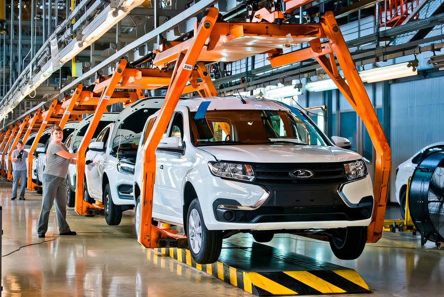 Конвейерная линия автозавод Тольятти