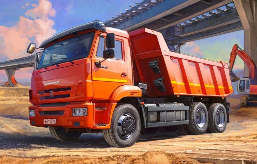 3650 Звезда 1/35 KAMAZ-65115 самосвал