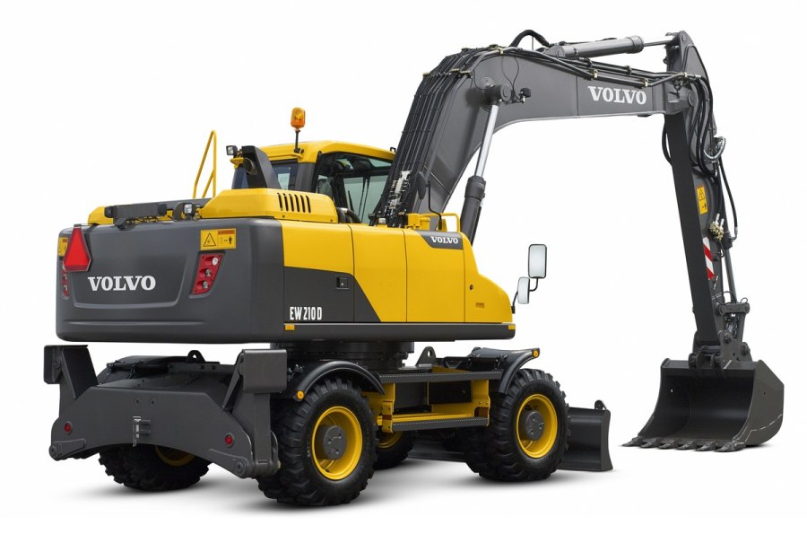 Колесный экскаватор Volvo ew205d