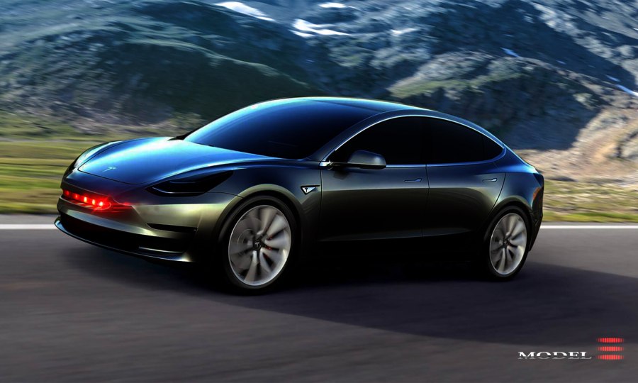 Электромобиль Tesla model 3