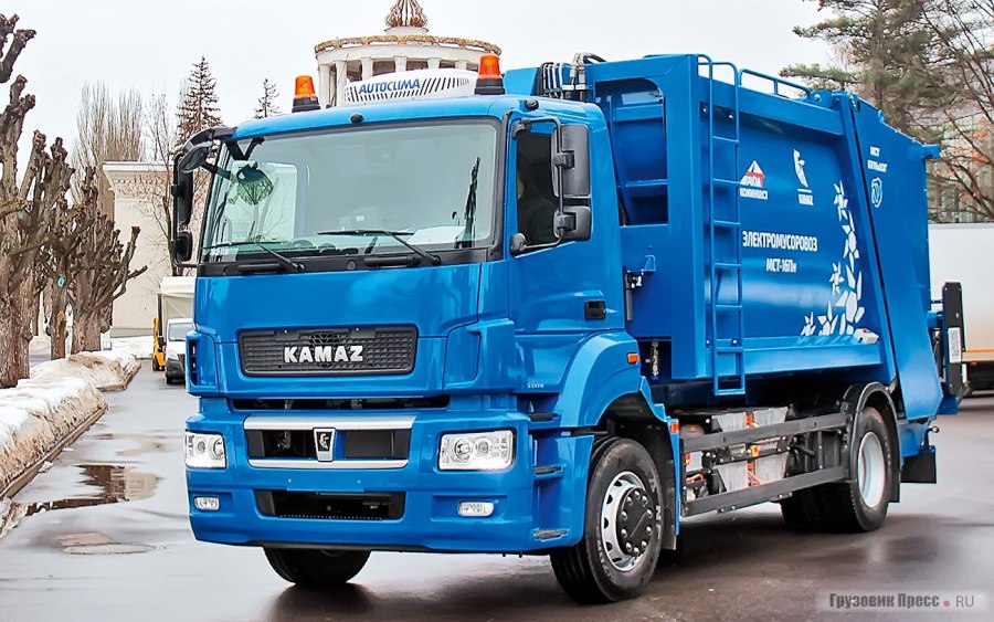 Новый КАМАЗ мусоровоз