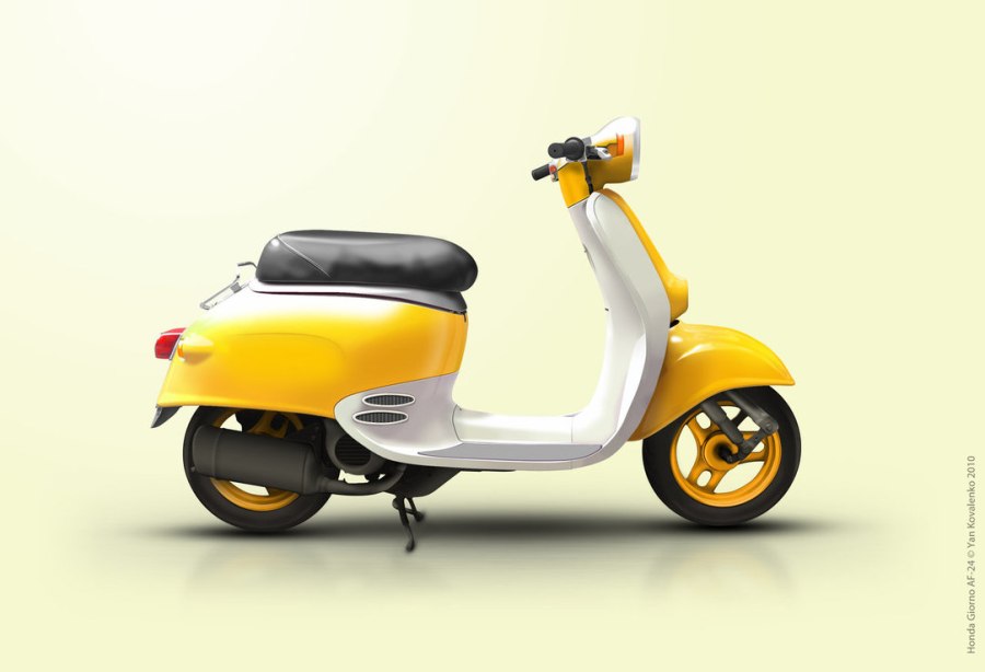 Ретро скутер Honda giorno