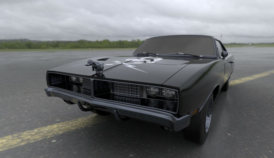 Dodge Charger 1969 капот