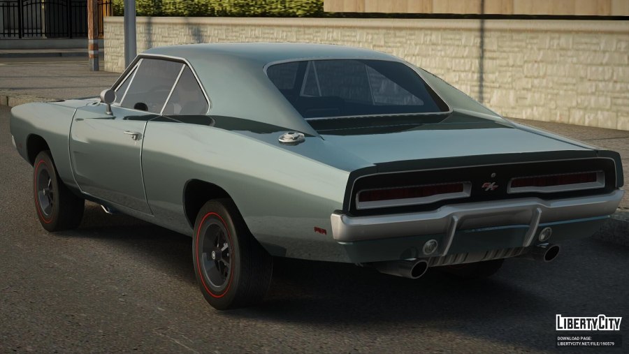 Dodge Charger 1969 в поле