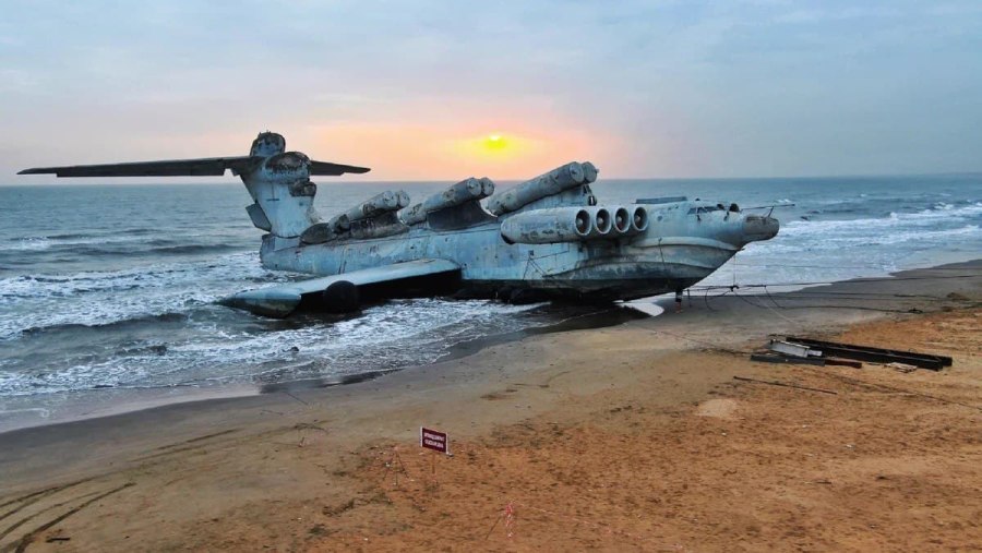 Каспийский монстр экраноплан Дербент