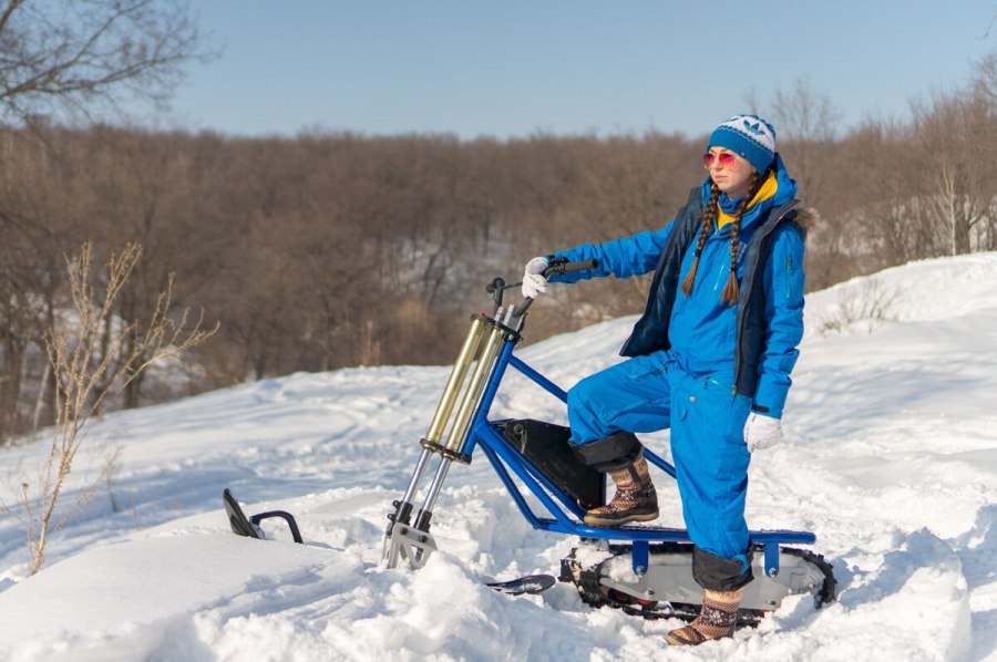 Электрический снегоход Electric Snow Bike