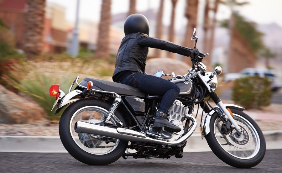 Yamaha sr400 посадка