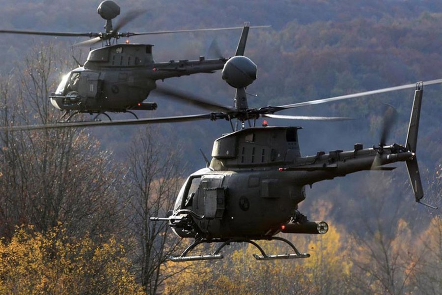 Bell Oh-58 Kiowa вертолёты США