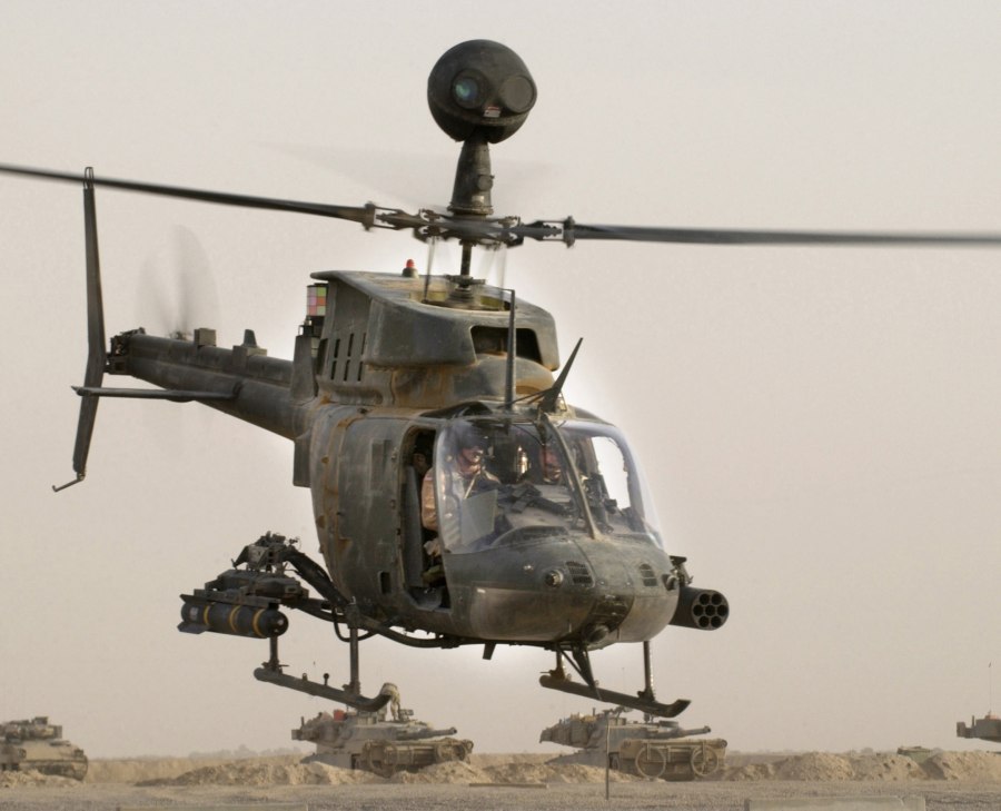 Kiowa Oh 58d вертолет