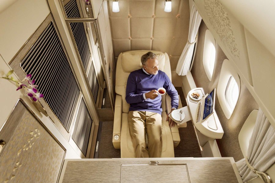 Боинг 777 Emirates первый класс