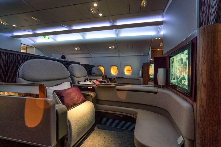 Qatar Airways first class