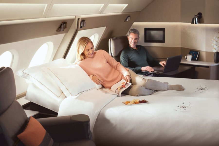Airbus a380 Singapore Airlines первый класс