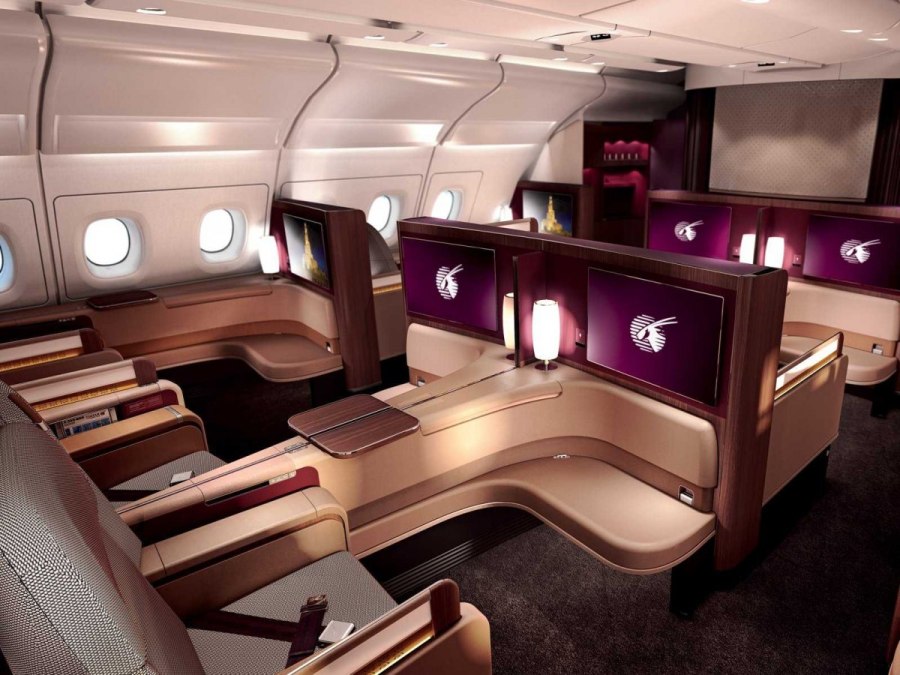 Самолёт Airbus a380 салон