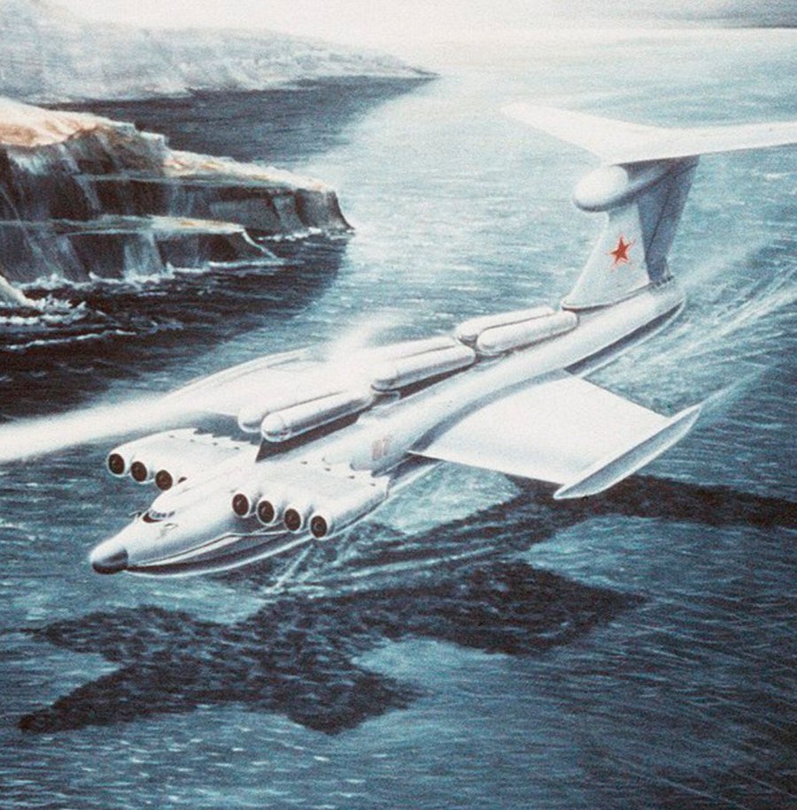 Авианесущий экраноплан "Лунь -а95"