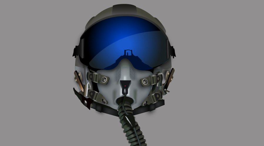 Шлем пилота истребителя bf3